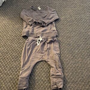 Fleece lined baby set Cozy Charcoal Kids Jogger Set